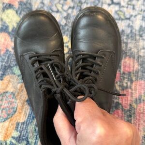 Dr. Martens Black Kids Boots